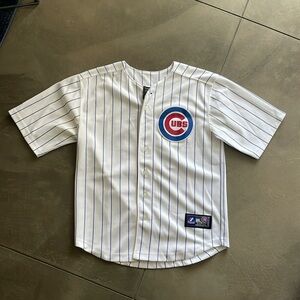 Mens Majestic Chicago Cubs Geovany Soto Home White Authentic Jersey Size S